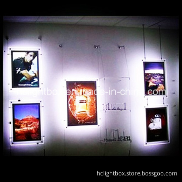 Hot Seller LED Slim Acrylic Crystal Light Box Picture Frame